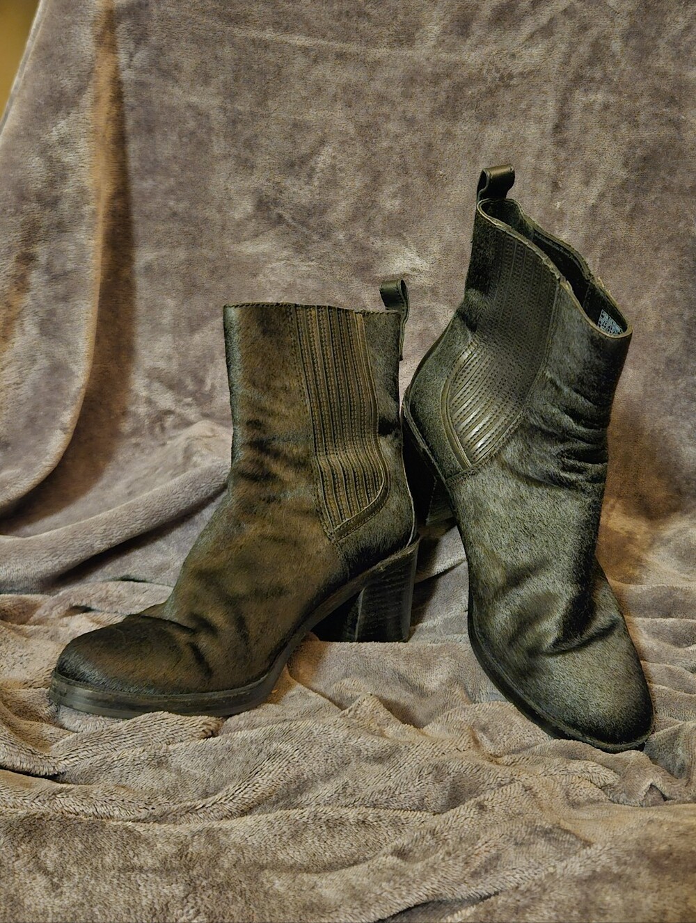 UGG Camden Black Calf Hair Boots